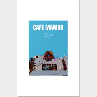 Cafe Mambo Poster Blue Posters and Art